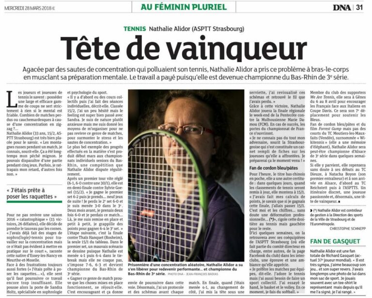 La préparation mentale à l'honneur dans les DNA d'aujourd'hui.