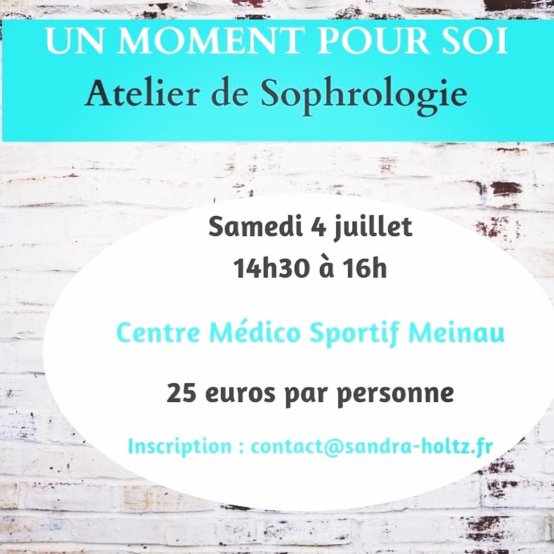 Prochain atelier sophrologie au CMSM animé par Sandra Holtz