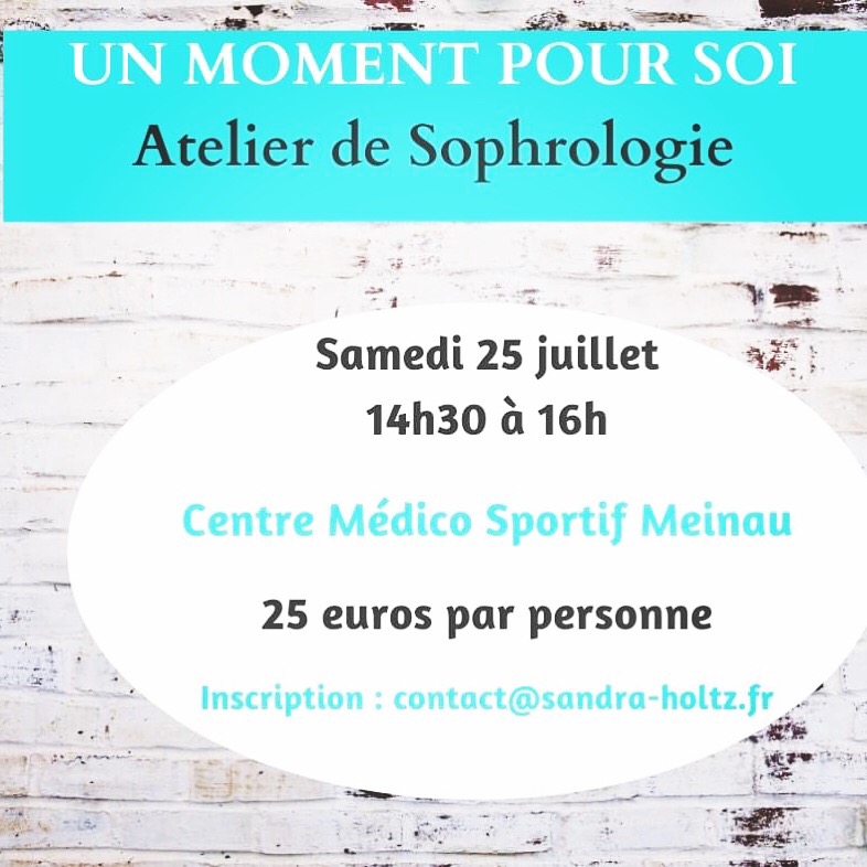 Prochain atelier sophrologie au CMSM animé par Sandra Holtz