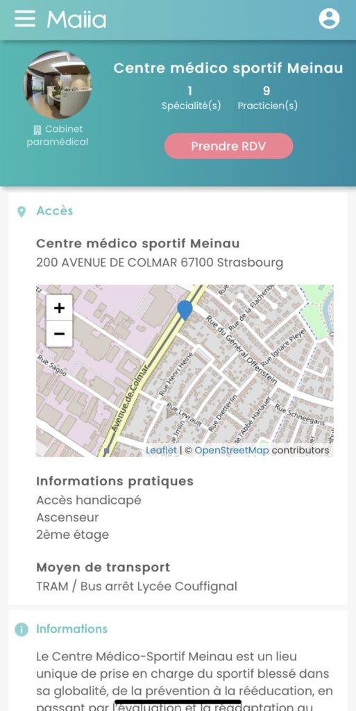 Ouverture de la prise de rendez-vous kiné en ligne via Maiia.