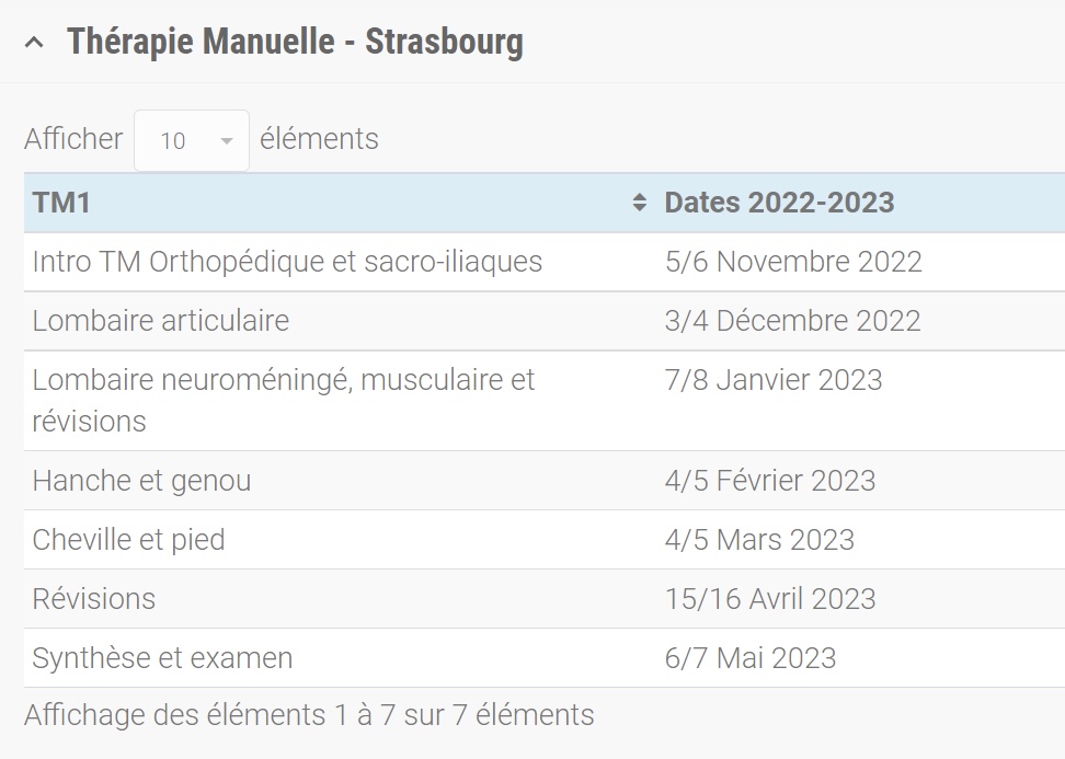 Les dates de formations 2022 de l'ITMP sont sorties !