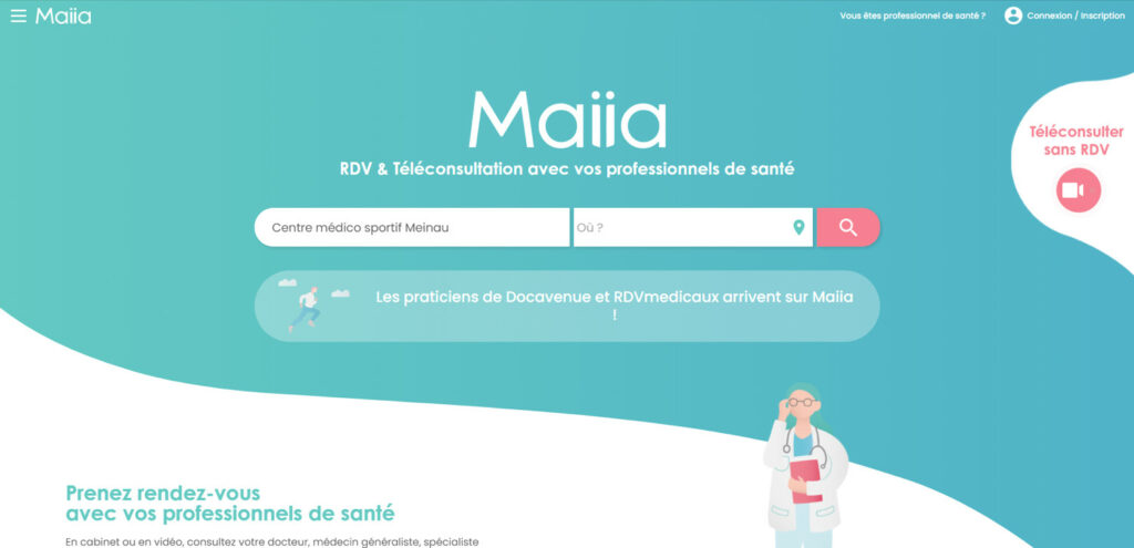 Ouverture de la prise de rendez-vous kiné en ligne via Maiia.