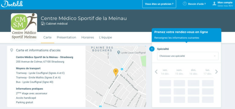 Nouveau ! prise de rdv en ligne sur Doctolib