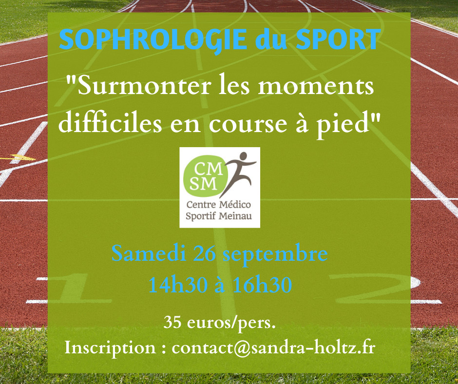 Atelier sophrologie du sport animé par Sandra Holtz